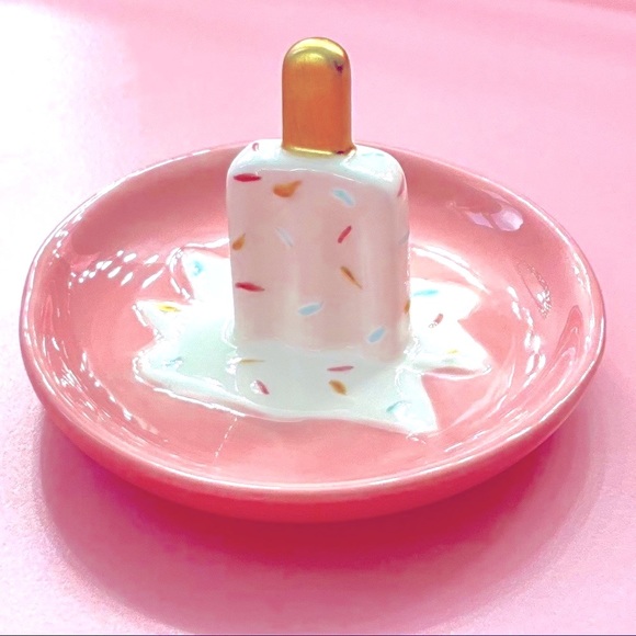 Pink Ice Cream Ring Tray Decor